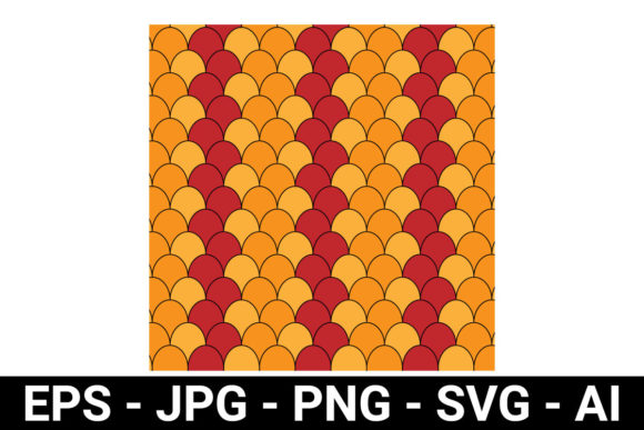 Abstract Orange Yellow Red Shape Seamless Pattern: A Vibrant Design Asset for Branding