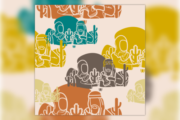 Arab Coffee Pouring Pattern: A Unique Graphic for Local Business Branding