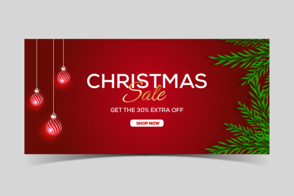 Christmas Banner with Christmas Lights: Graphics for Creative Publishing