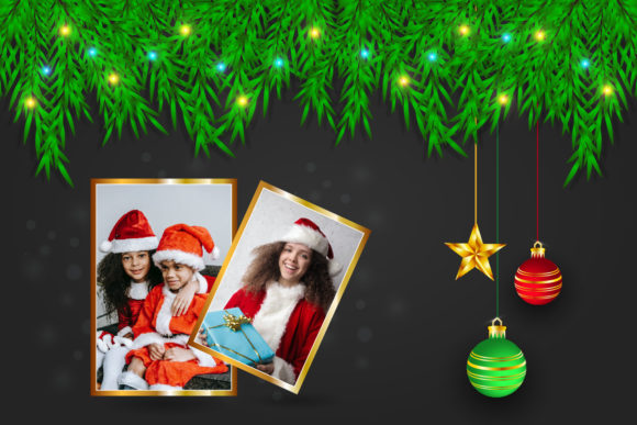 Christmas Family Photo Frame Graphics