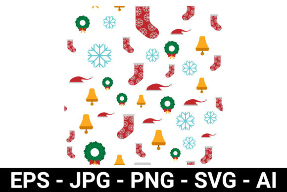 Christmas Theme Seamless Pattern: A Graphic Design Asset for Festive Handmade Creations