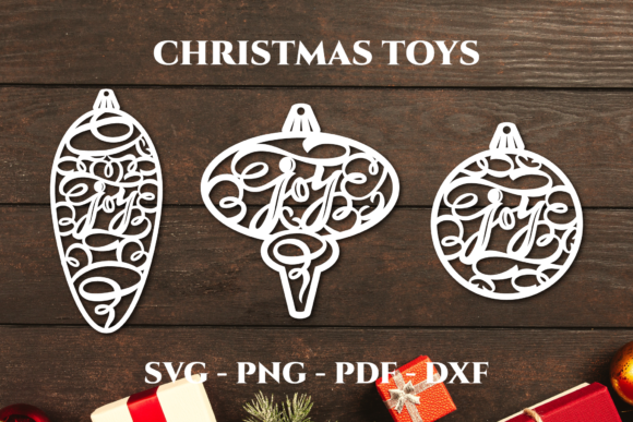 Christmas Tree Toys Svg. Christmas Joy Graphics & Crafts