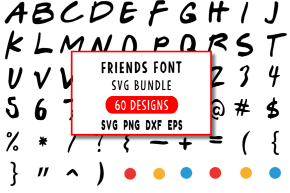 Friends Font: Nostalgic Graphics for Crafts