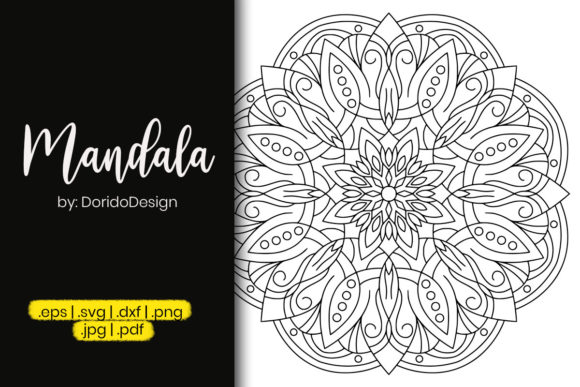 Mandala Design Coloring for Adult: Graphics and Coloring Pages Amp