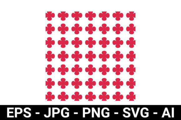 Red Flower Petal Seamless Pattern Graphics