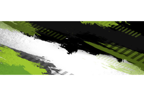Vintage Background Long Green Black Graphics